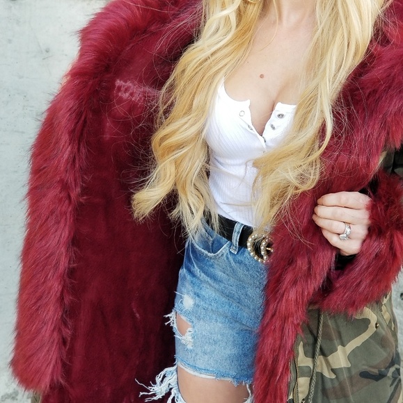 FUR TRIMMED HOODED CAMO JACKET - Picture 4 of 4